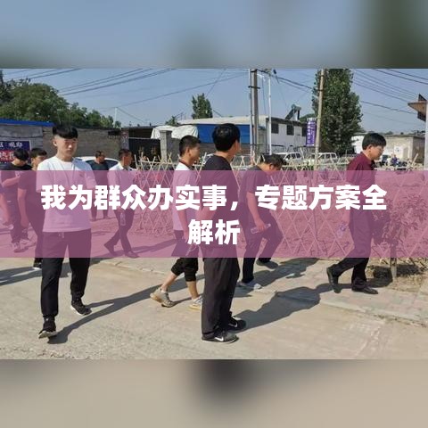 我为群众办实事，专题方案全解析