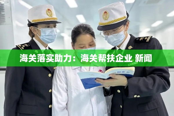 海关落实助力：海关帮扶企业 新闻 