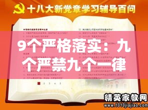 9个严格落实：九个严禁九个一律心得 