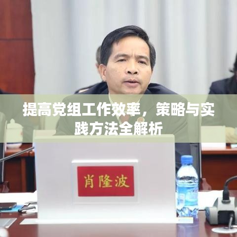 提高党组工作效率，策略与实践方法全解析
