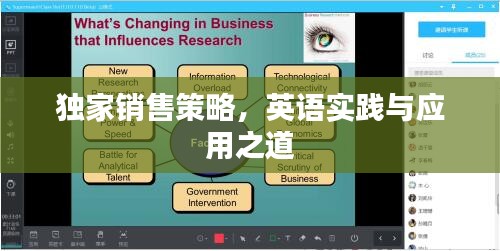 独家销售策略，英语实践与应用之道