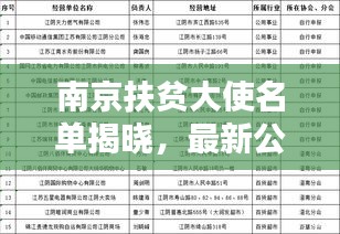 南京扶贫大使名单揭晓，最新公示出炉！