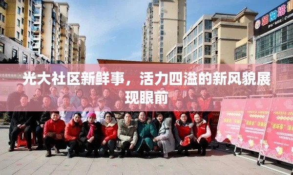光大社区新鲜事，活力四溢的新风貌展现眼前