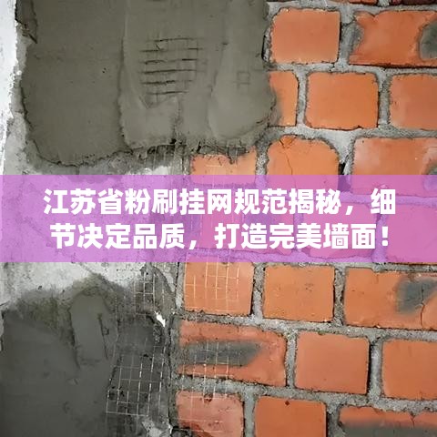 江苏省粉刷挂网规范揭秘，细节决定品质，打造完美墙面！