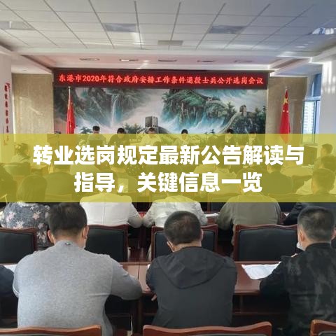 转业选岗规定最新公告解读与指导，关键信息一览