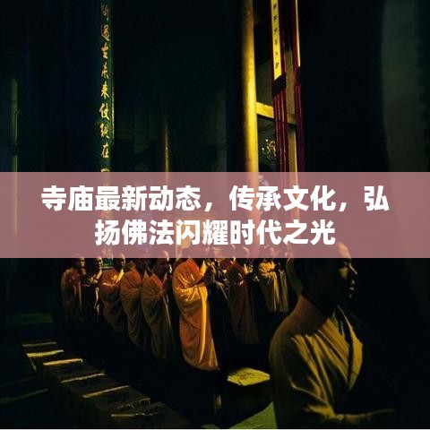 寺庙最新动态，传承文化，弘扬佛法闪耀时代之光