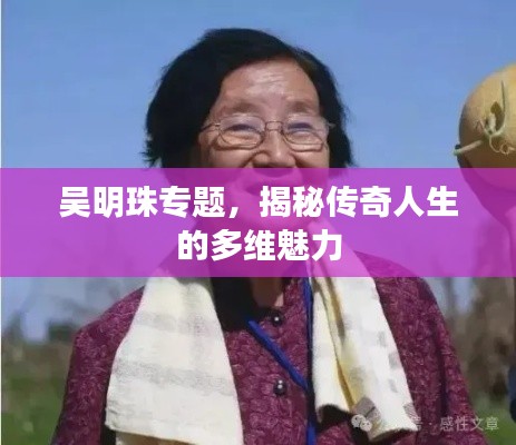 吴明珠专题，揭秘传奇人生的多维魅力