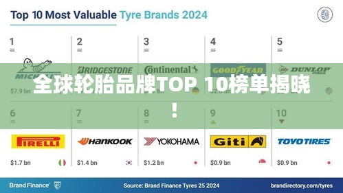 全球轮胎品牌TOP 10榜单揭晓！