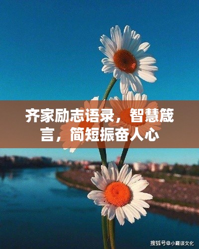 齐家励志语录，智慧箴言，简短振奋人心