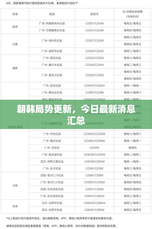 朝韩局势更新，今日最新消息汇总