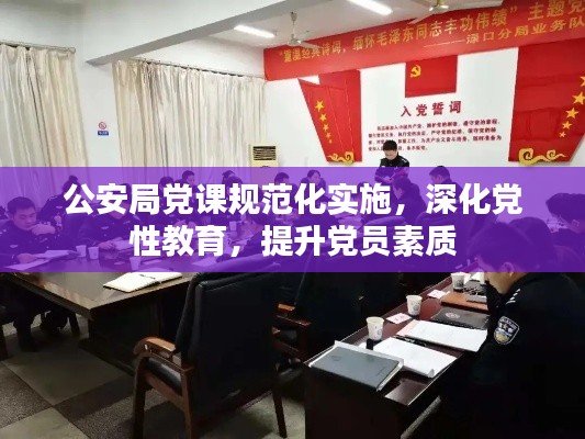 公安局党课规范化实施，深化党性教育，提升党员素质