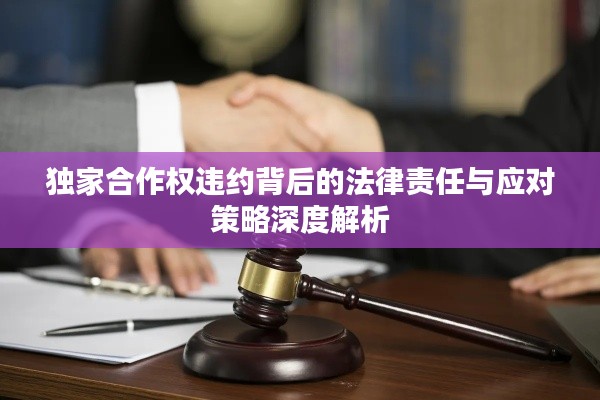 独家合作权违约背后的法律责任与应对策略深度解析