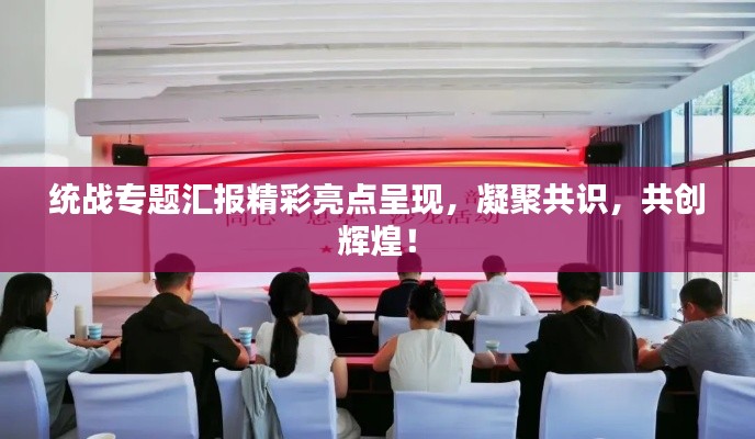 统战专题汇报精彩亮点呈现，凝聚共识，共创辉煌！
