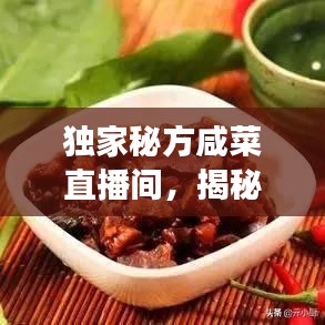 独家秘方咸菜直播间，揭秘传统美食咸菜制作奥秘！