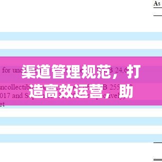 渠道管理规范，打造高效运营，助力企业稳健发展！