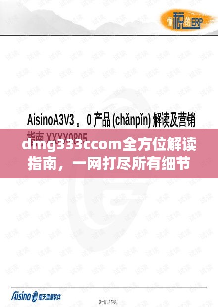 dmg333ccom全方位解读指南，一网打尽所有细节！