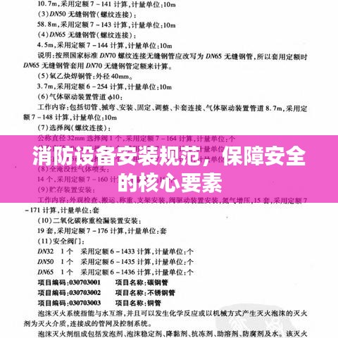 消防设备安装规范，保障安全的核心要素