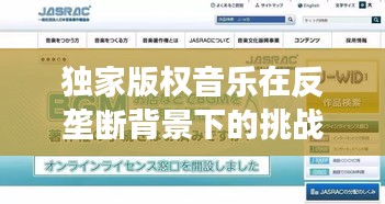 独家版权音乐在反垄断背景下的挑战与发展