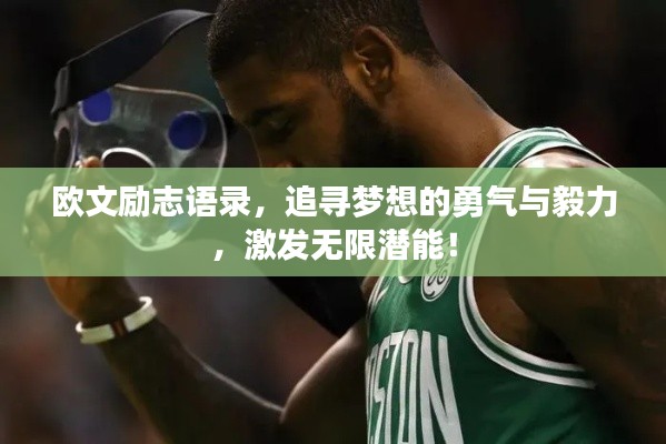 欧文励志语录，追寻梦想的勇气与毅力，激发无限潜能！