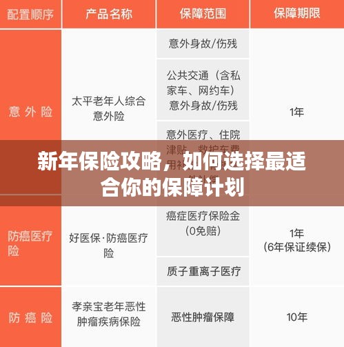 新年保险攻略，如何选择最适合你的保障计划