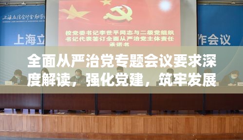 全面从严治党专题会议要求深度解读，强化党建，筑牢发展根基