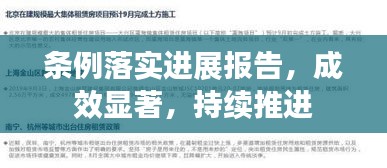 条例落实进展报告，成效显著，持续推进