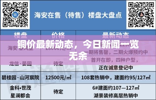 铜价最新动态，今日新闻一览无余
